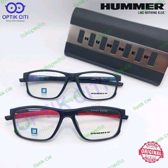 Promo Frame Kacamata Pria Sporty Hummer H 772 Ringan Original