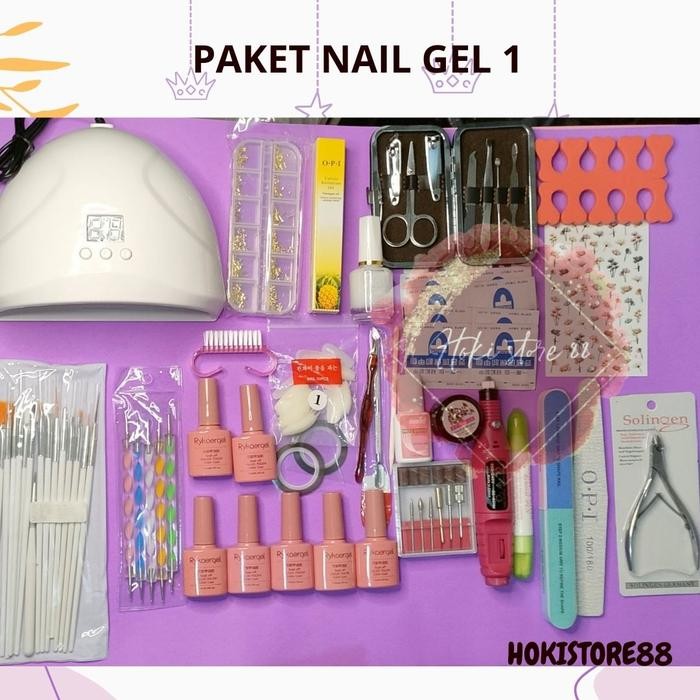 PAKET PRIBADI NAIL GEL /PAKET NAIL GEL KOMPLIT / PAKET NAIL ART /PAKET NAIL ART/PAKETANAIL GEL