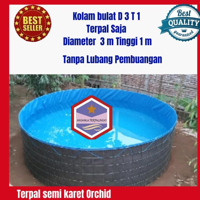 Kolam Bulat D3T1 Terpal Saja Kolam Bundar D3T1 Terpal Saja Terlaris