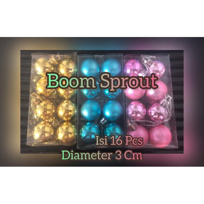 Bola Natal Hiasan Natal untuk Dekosrasi Pohon Natal / Dekorasi Natal