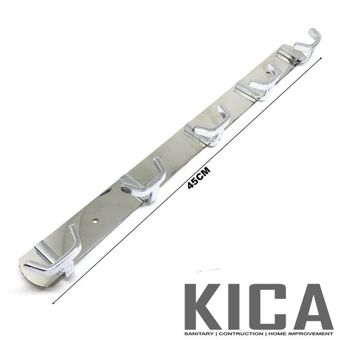 utp6 Gantungan Baju Dinding / Gantungan Baju Belakang Pintu Stainless