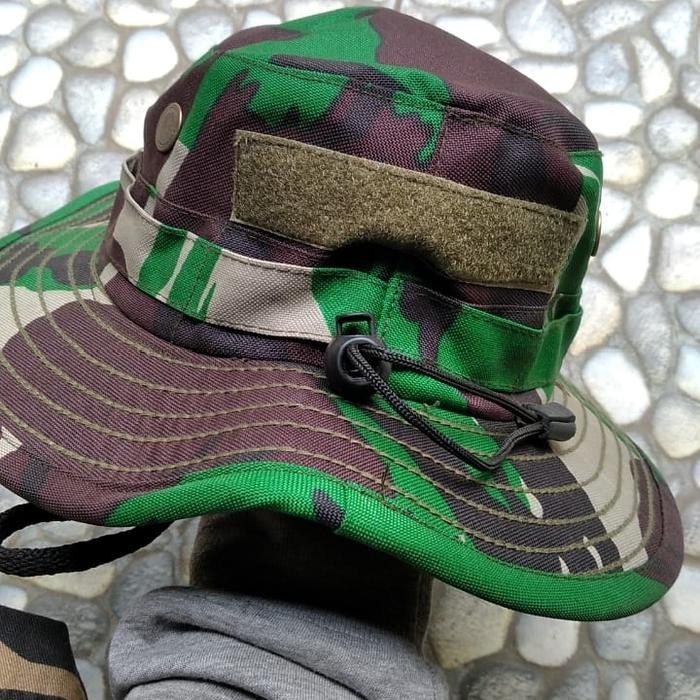TOPI RIMBA LORENG MALVINAS LORENG TNI BAHAN VELBED