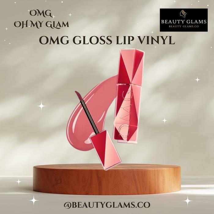 Promo Omg Gloss Lip Vinyl 02 Pink 03 Diva 04 Gloss Boss 07 Latte Crush 08 Hazel Hype Terlaris