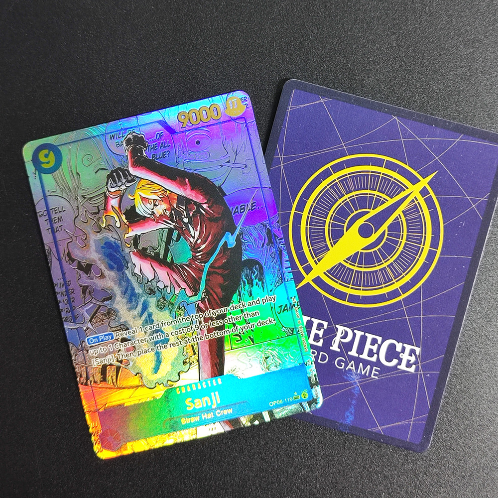 DIY One Piece Card Game Manga Sanji OP06-119 SEC Collection English TCG Anime Cards