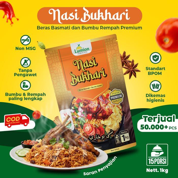 1 KG JUMBO BERAS BASMATI BUMBU NASI BUKHORI INSTAN NASI ARAB INDIA PANJANG KOMPLIT INSTANT BRASMATI