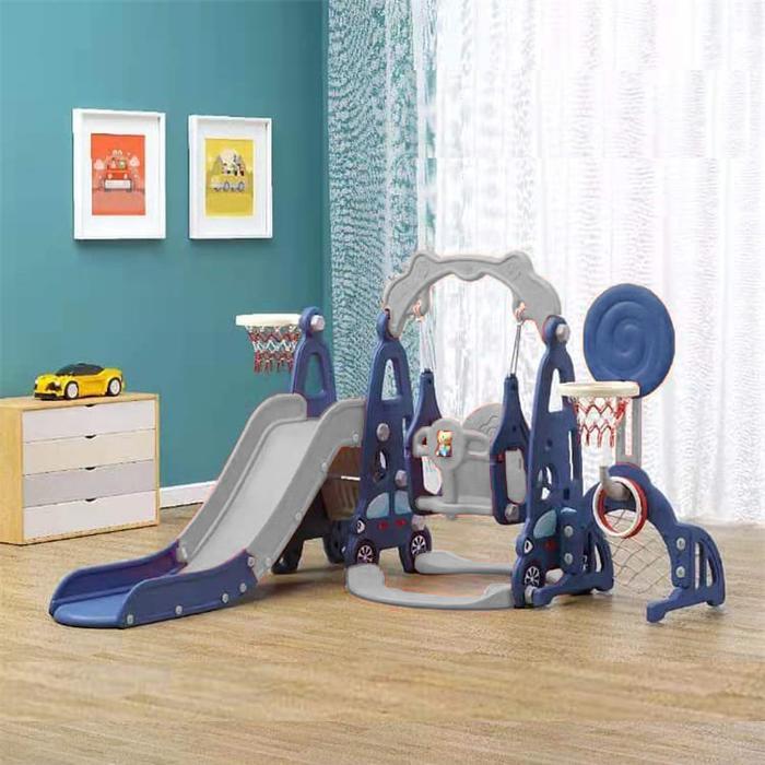 Mainan Anak Set Playground Slide Swing Prosotan Ayunan AFE12 - JT08 Blue+wrap