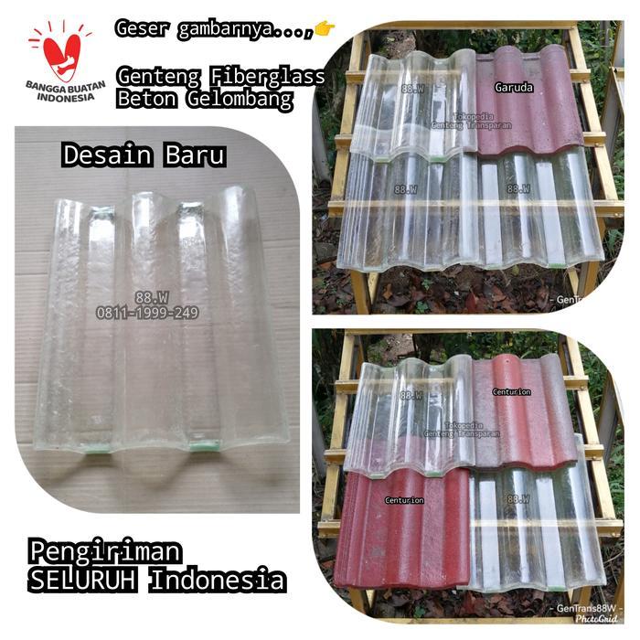 SALE  Genteng Transparan Fiber 88.W model Genteng Beton Gelombang ORIGINAL