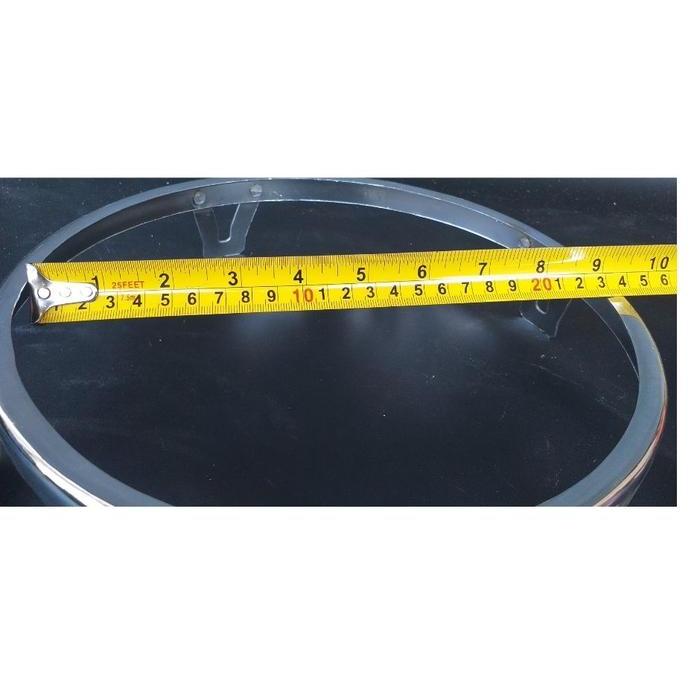 Ring ketipung ring kendang dut 22 cm krom V4 ring lebih tebel baut uk