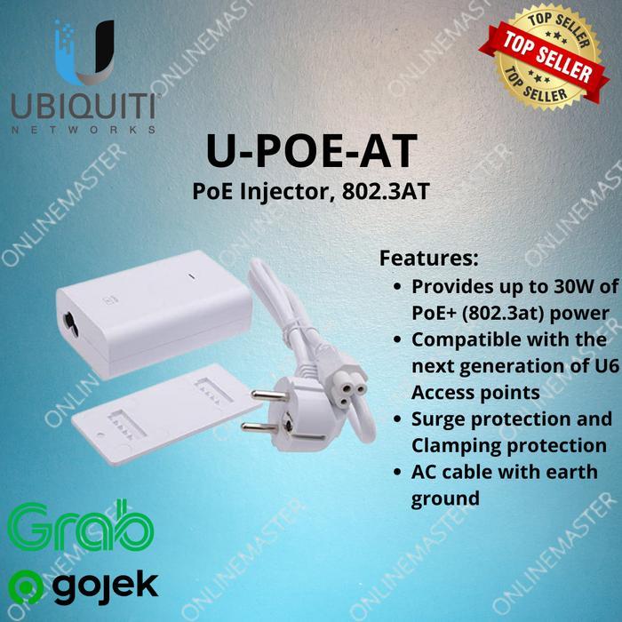 Ubiquiti U-Poe-At Poe Injector 802.3At