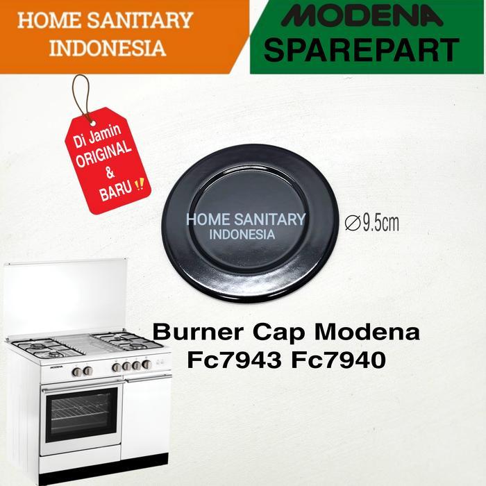 BIG Burner Cap MODENA Fc 7943, fc 7940, fc 7400 Fc 7643 Burner kompor FreeStanding Original
