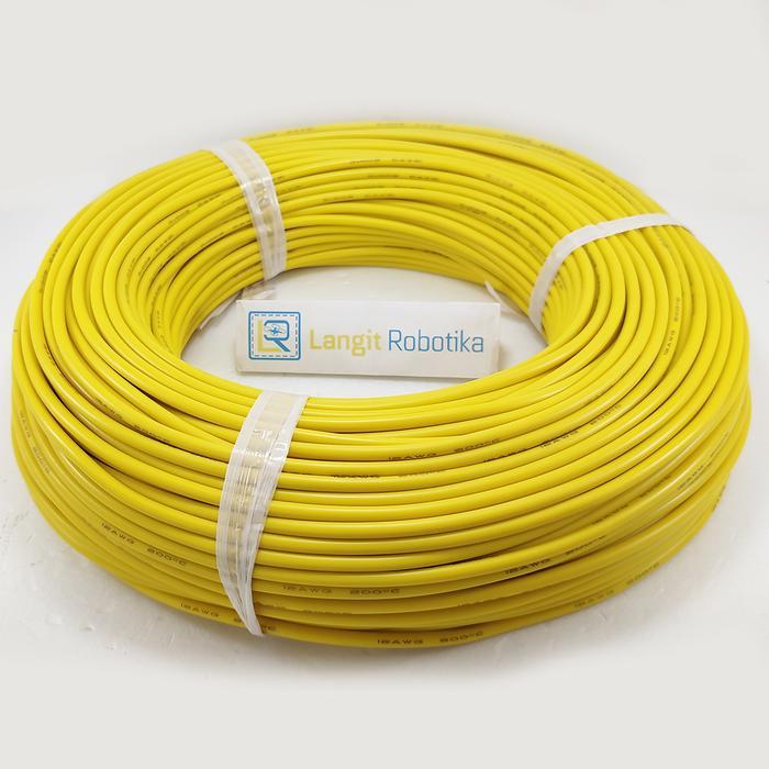 Best Seller AWG 12 Kabel Silicone AWG12 Cable Silikon Wire Yellow Kuning RC Plane