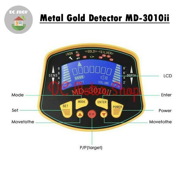 Detektor Emas Logam Gold Metal Detector Digital MD3010II MD3010 II