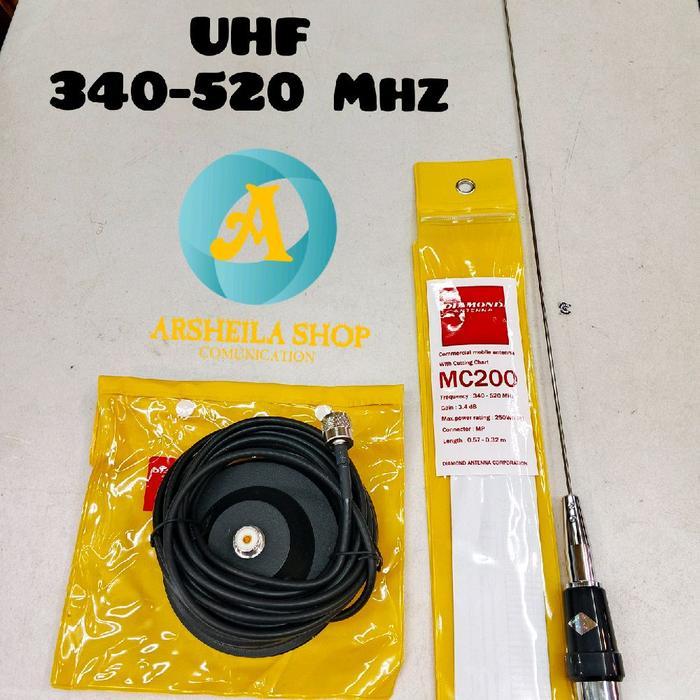 Paket lengkap antena Radio rig uhf diamond