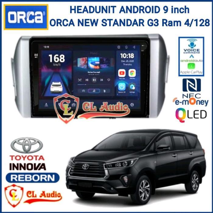 Head Unit Android ORCA 9 Inch OEM Innova reborn