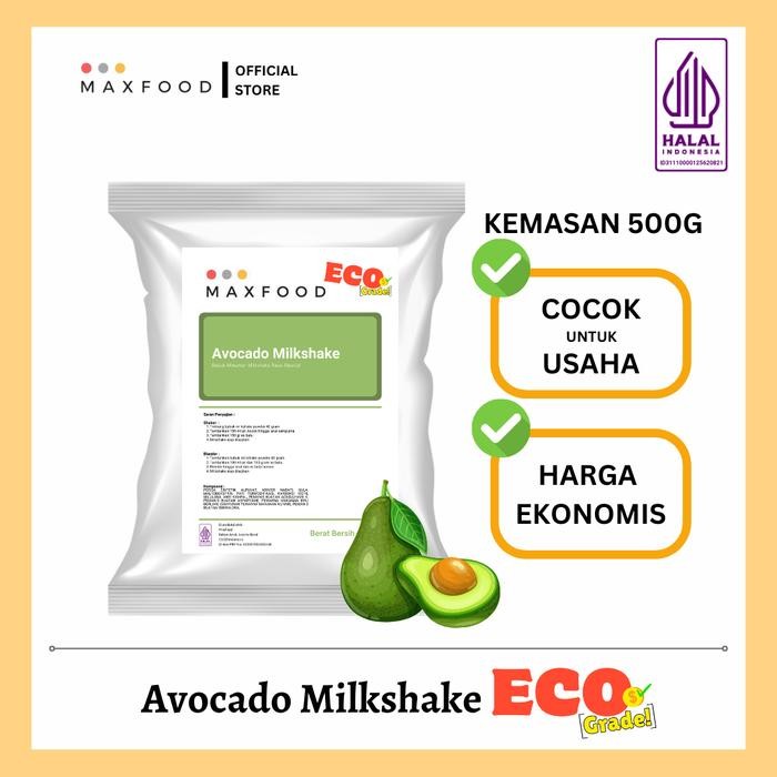 

oW.galiban - MAXFOOD Avocado Milkshake Powder 1KG - Bubuk Minuman Alpukat Milkshake Ekonomis