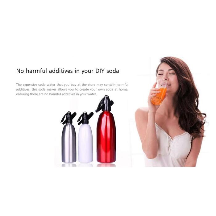 

Promo Sparkling Water Soda Maker Siphon Co2 Air Soda Karbonat 1 Liter Berkualitas
