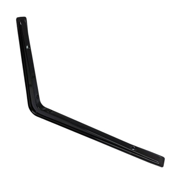 Siku Rak Dinding Besi Tebal HITAM SUPER Kuat 220 x 320 MM Per Pcs Siku Rak L Shelf Bracket 220mm x 3