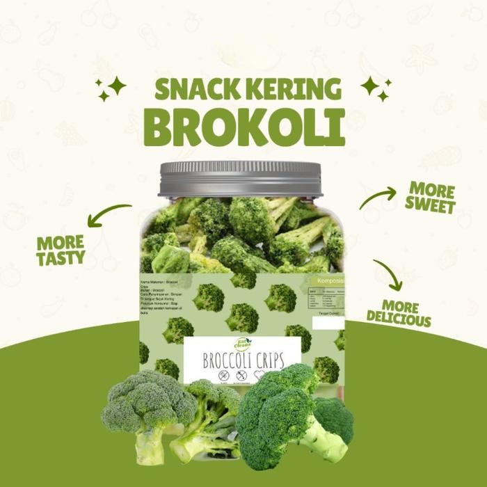 

SNACK SAYUR BROKOLI CRISPY FREEZE DRIED BROCCOLI CAMILAN DIET SEHAT