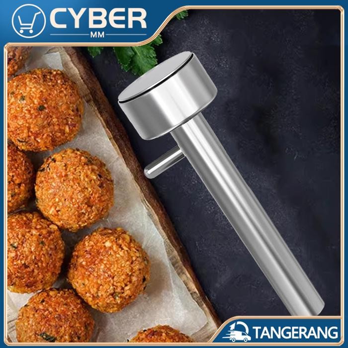 Cetakan Bakso Bulat Kecil Stainless Steel Alat Cetak Bakso Manual Multifungsi Alat Pencetak Bakso