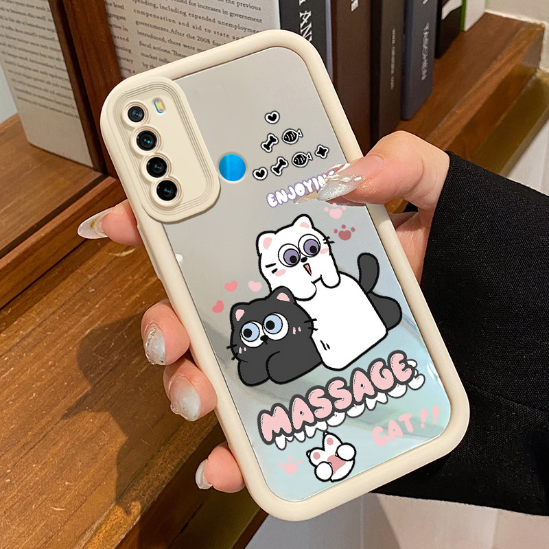 Casing Hp Xiaomi Redmi Note 8 Redmi Note 8T Redmi Note 8 Pro Case Casing Kucing hitam dan putih yang