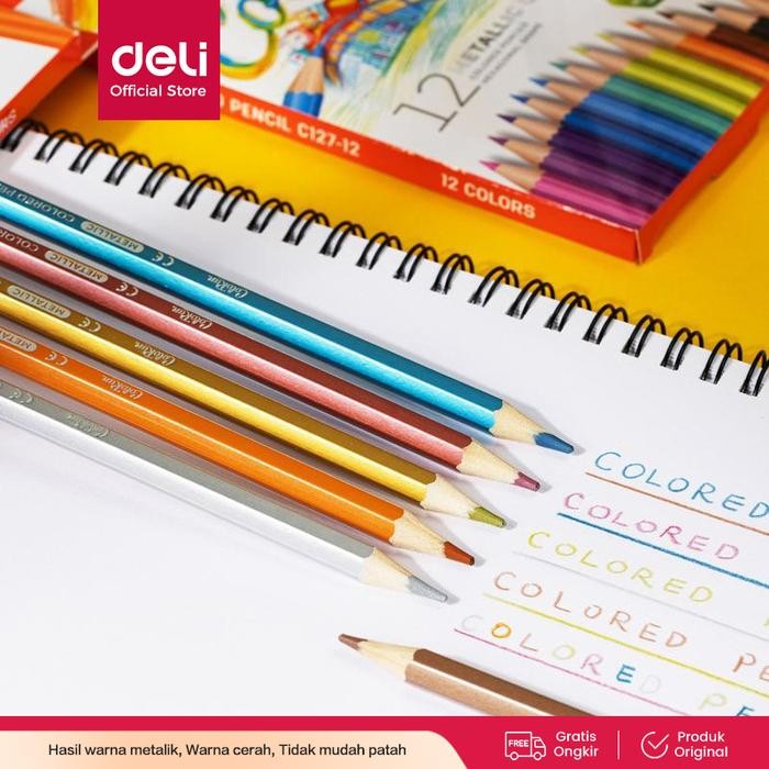 

Pilihan- Deli Colored Pencil / Pensil Warna Metalik Nyaman Digenggam Ec127-12 Sekolah