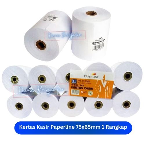 

Pilihan- Kertas Kasir / Register Roll / Tellstruk Paperline 75X65Mm 1 Rangkap