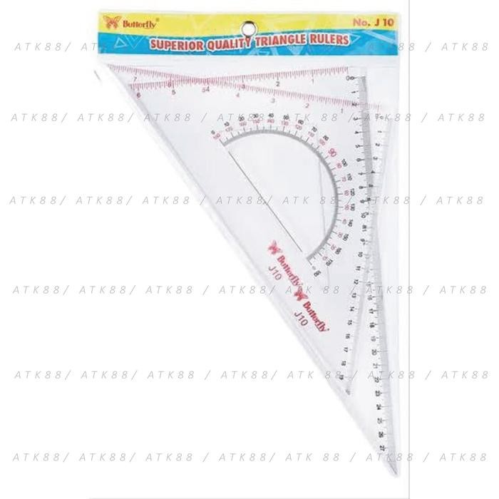 

penggaris segitiga butterfly - J10 /TERLARIS/TERMURAH