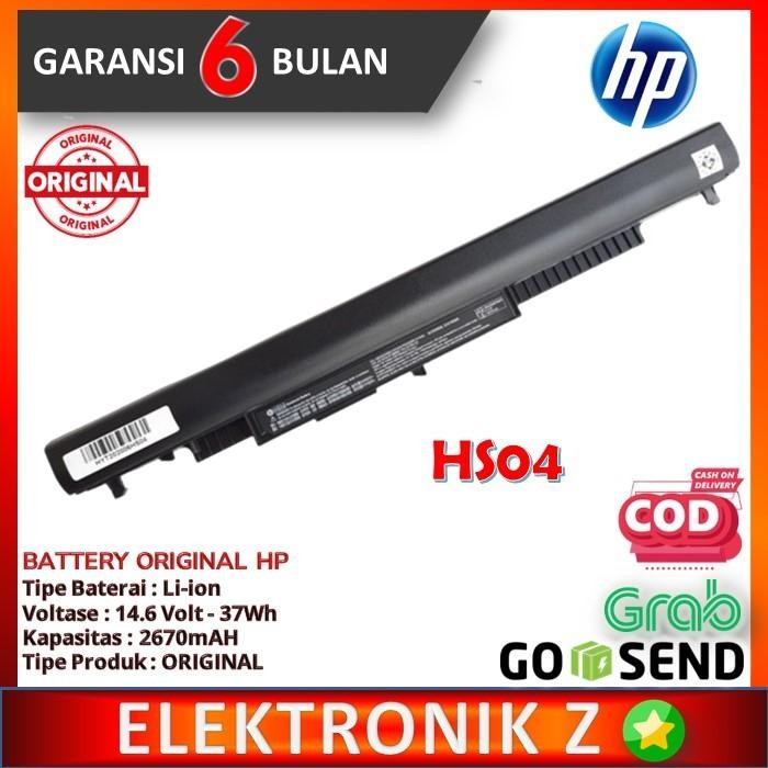 Baterai Batre Batrai Battery Laptop HP Notebook 14-an002ax HS04