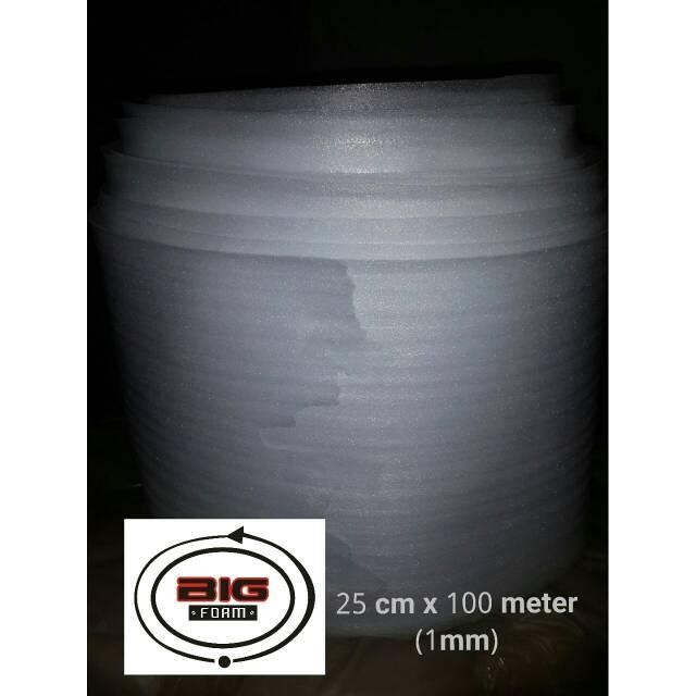 

FOAM PE 25 CM X 100 METER ( 1MM )