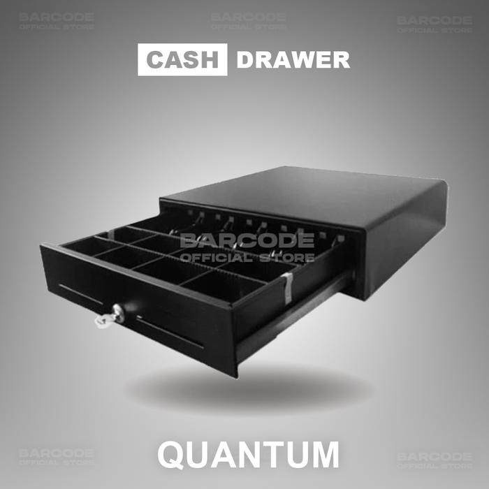 

CASH DRAWER LACI UANG KASIR QUANTUM QT450 RJ11 BLACK / HITAM 5K8C