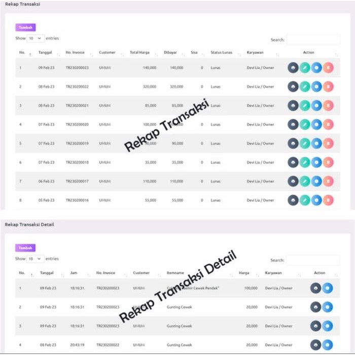 

APLIKASI SOFTWARE KASIR SALON POS PROGRAM