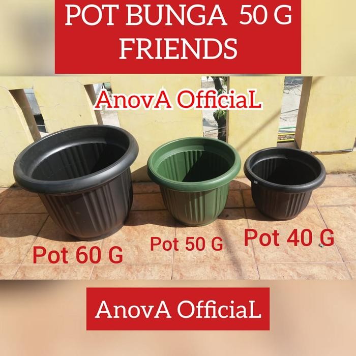 POT BUNGA BESAR. 50 CM / 50G / 50 G. TANAMAN KEMBANG. TABULAMPOT