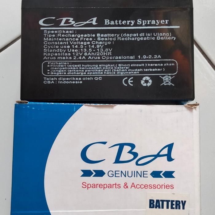 SPAREPART AKI BATERAI CBA BATTERY SPRAYER ELEKTRIK CBA GENUINE