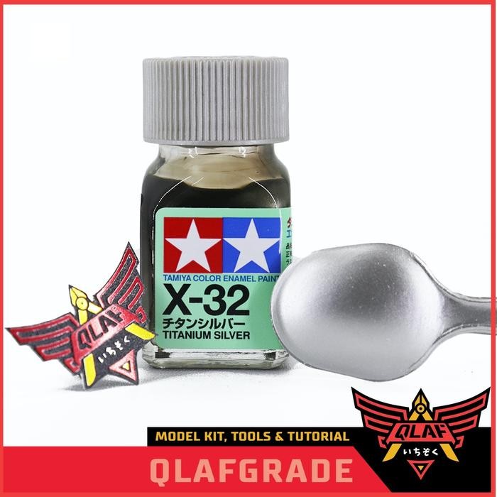 

Tamiya Enamel X32 X 32 Titanium Silver cat Gundam model Kit paint