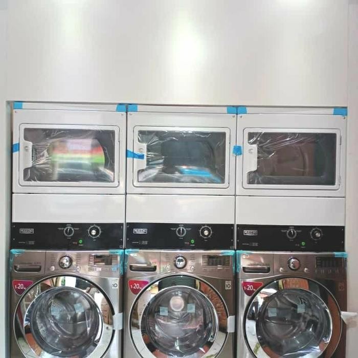 mesin laundry stak non coin