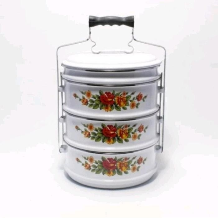 Maspion Rantang Tenong Rantang Enamel 24Cm Susun 3.5