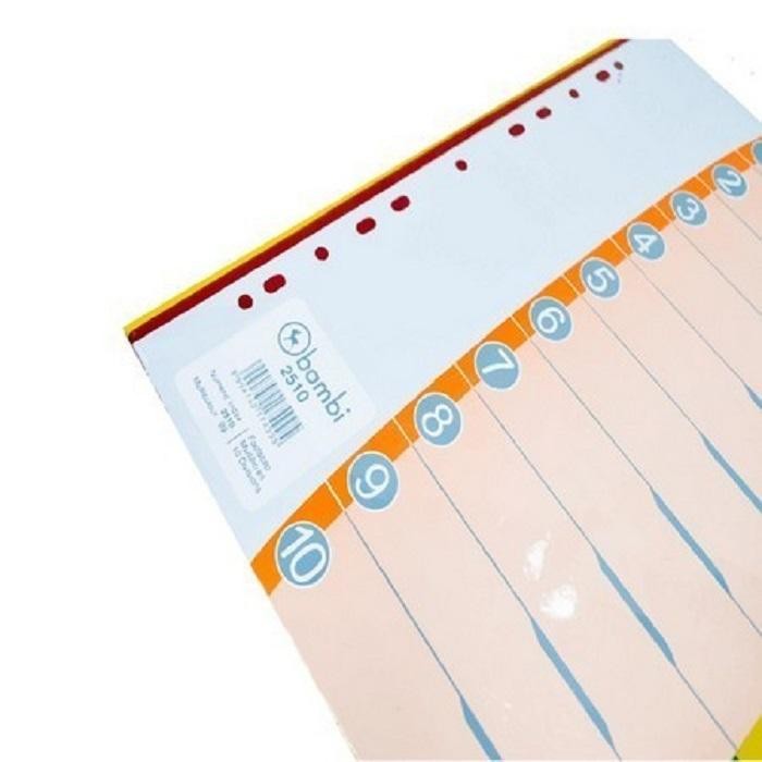 

Pembatas Binder Ukuran Folio /F4 Bambi,Divider Bambi 2510