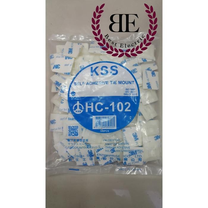 

Kss Hc-102 / Kss Self Adhesive Tie Mount / Tie Mount / Hc102