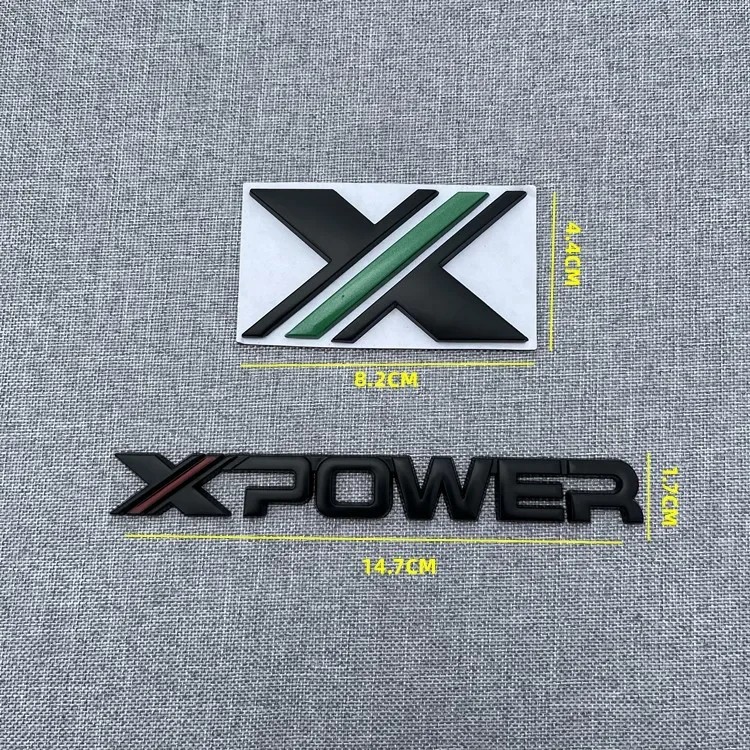 IMPORT Original 3D Car Metal X POWER XPOWER Logo Stickers and Decals For MG5 MG6 MG Rear Trunk Body