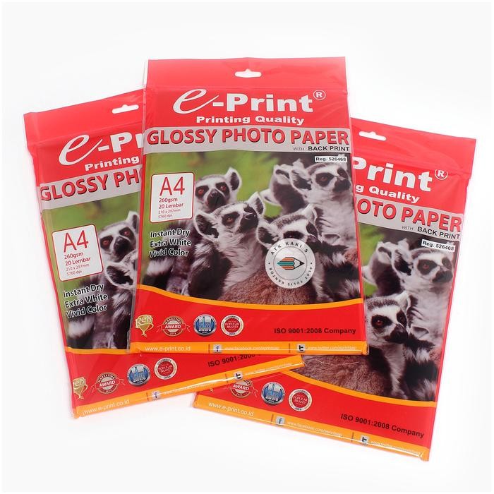 

Eprint Glossy Photo Paper Glossy A4 260gsm