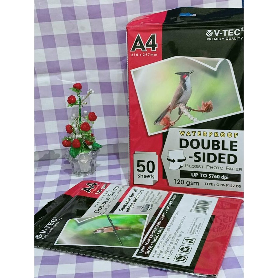 

KERTAS GLOSSY PHOTO PAPER DOUBLE SIDE A4 GPP-9122 DS