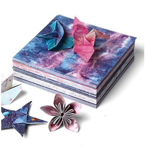 

Kertas Origami Dua Sisi Desain Luar Angkasa 15x15cm (60/65pcs)