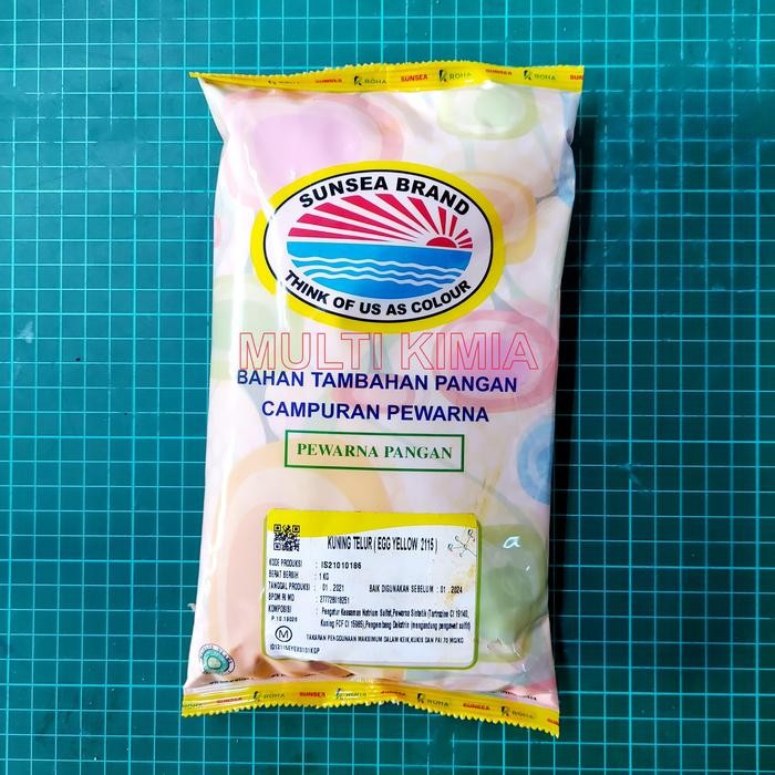 

Stok Baru Pewarna Makanan-Minuman EGG YELLOW 2115 FOOD GRADE Merk Lautan Luas
