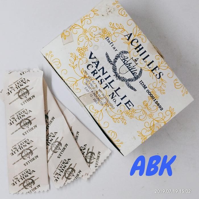 

Stok Baru Vanilie Vanili Bubuk AChilles Sachets 1 BOX