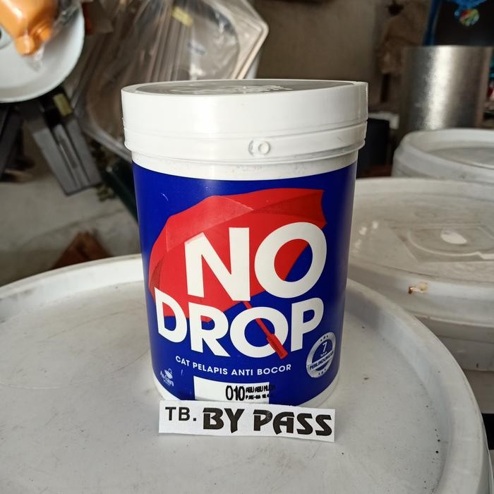 Pilihan- No Drop 1 Kg Warna Abu-Abu Muda 010 Cat Pelapis Anti Bocor Waterproofing