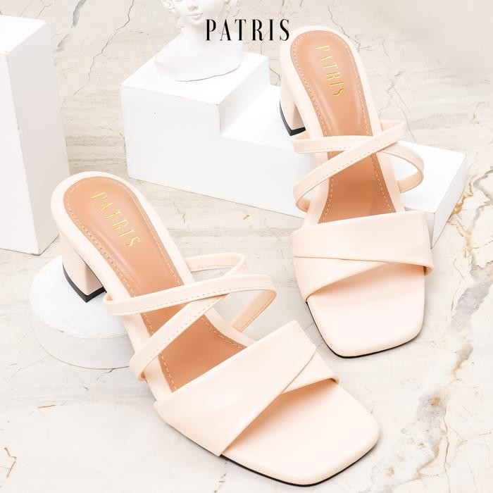 Donatello - Carisha Sandal Wanita Heels / Hak 5 Cm Cream