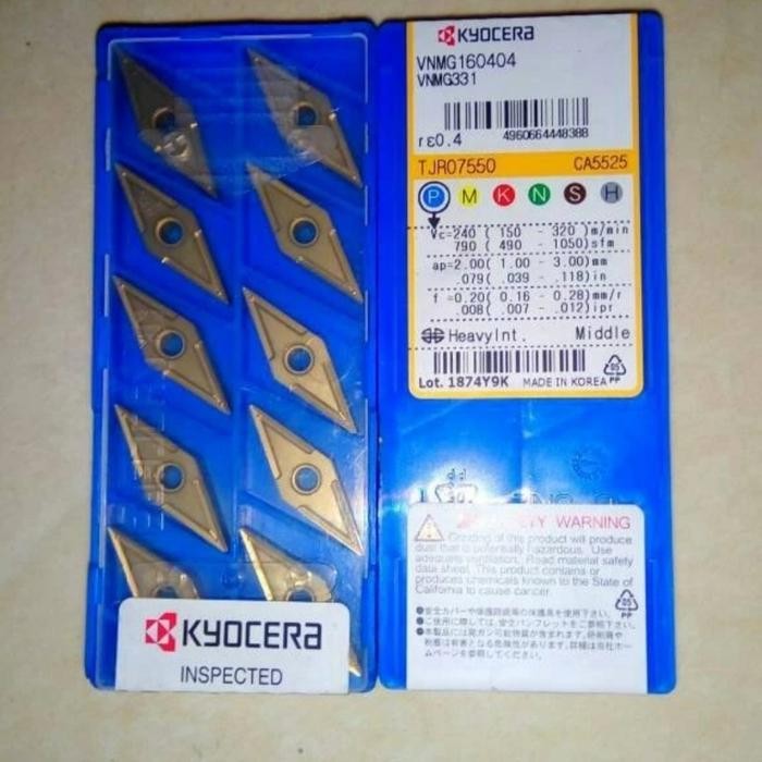 Insert VNMG 160404 original Kyocera baru VNMG 16 04 04 VNMG160404
