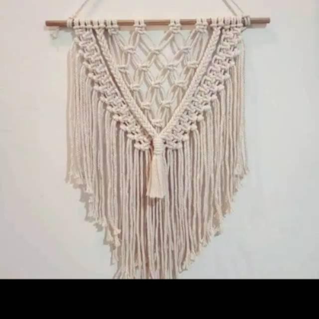 hiasan dinding macrame 91 tali