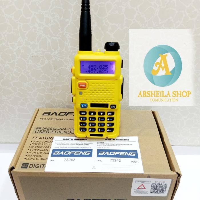 Ready Ht Baofeng uv 5r dual band kuning original