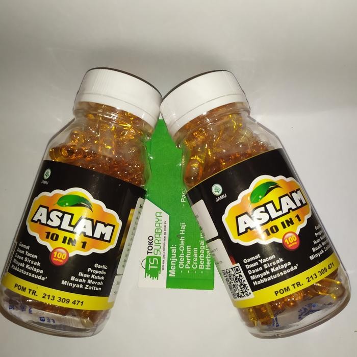 KAPSUL HABBATUSSAUDA ASLAM 10IN1 ISI 100KAPSUL COD GRATIS ONGKIR